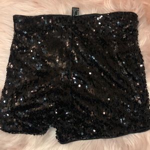 Black sequins shorts! **never worn, didn’t fit**